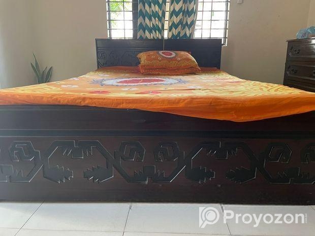 প্রসেস কাঠের বানানো, রেডিমেট কেনা ডাবল বেড ৭/৫ ফিট