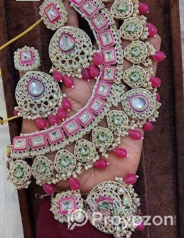 কুন্দন নেকলেস সেট