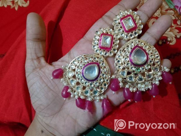 কুন্দন নেকলেস সেট