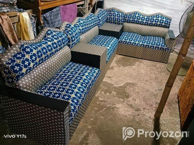 L কর্নার সোফাসেট (২*২*২)৬সিট সাথে সাইড টেবিল ও সহ