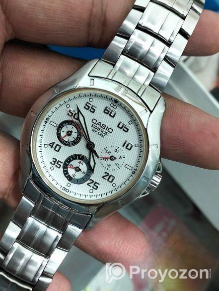 Casio Edifice Analog White Dial Men’s Watch