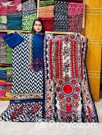 বোম্বেকটব হাই কোয়ালিটি পিওর শুতি থ্রি পিস