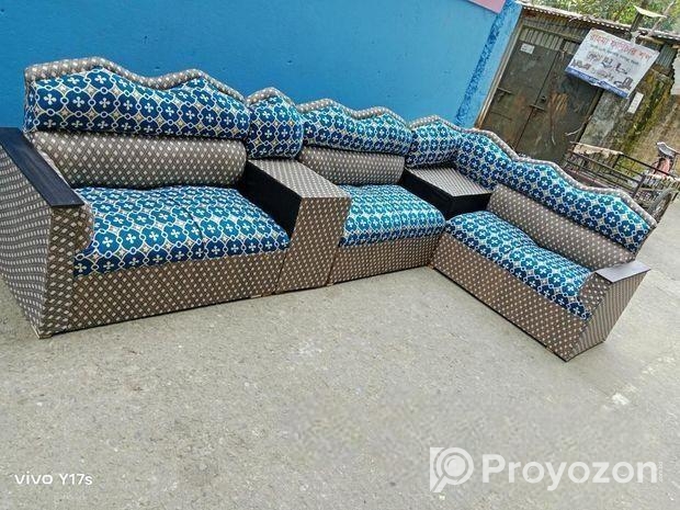 L কর্নার সোফাসেট (২*২*২)৬সিট সাথে সাইড টেবিল ও সহ