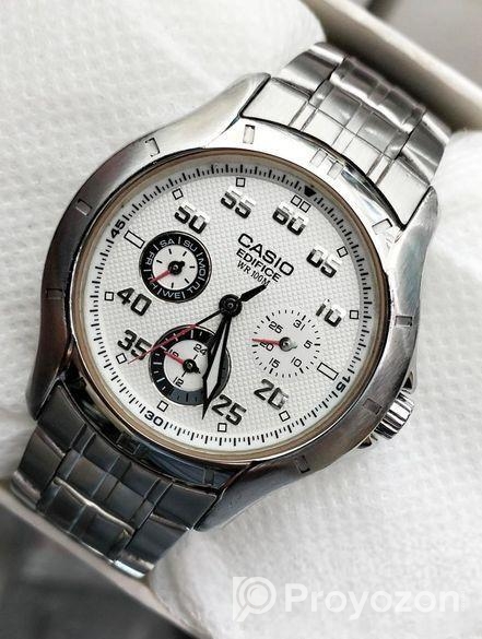 Casio Edifice Analog White Dial Men’s Watch