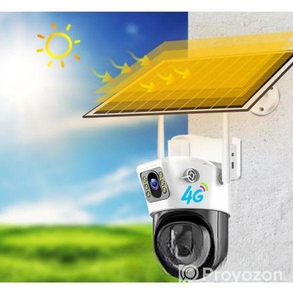 Solar Powered Dual-Lens 4G SIM Supported IP Camera