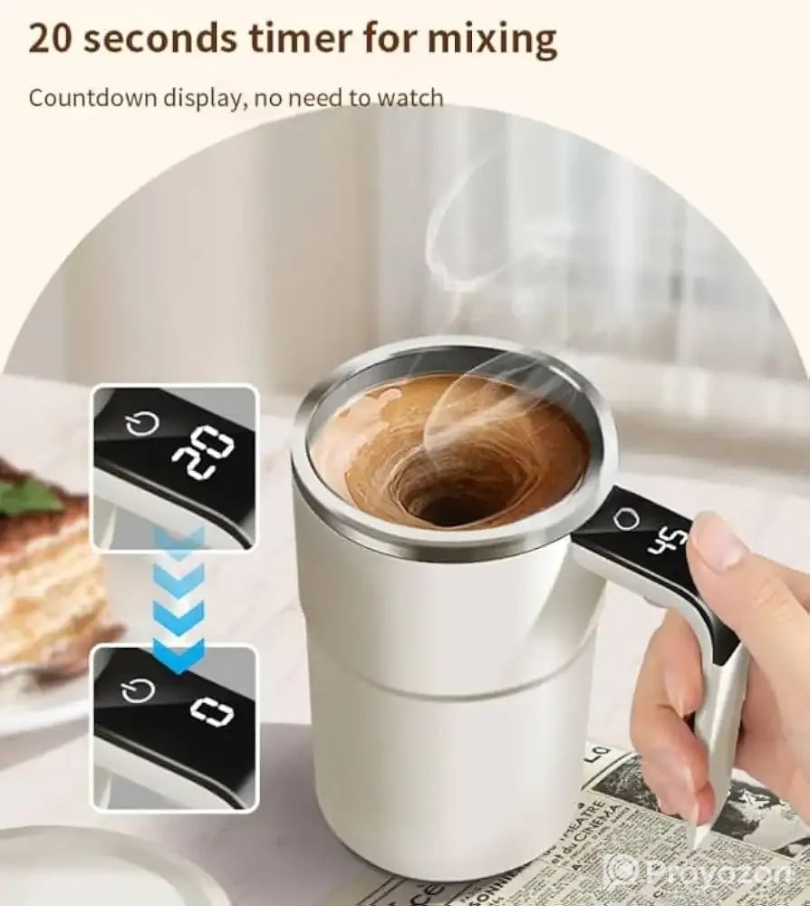 Automatic Magnetic Stirring Cup – কফি হবে রেস্টুরেন্ট স্টাইলে, ঝা