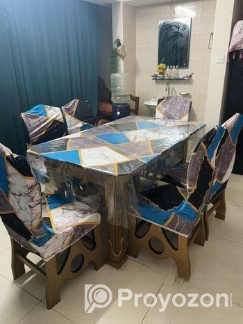 আধুনিক ডাইনিং টেবিল সেট (৬ চেয়ারসহ) বিক্রি করা হবে