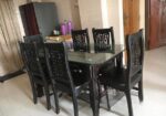 Akashi Wooden Dinning Table And Chairs (6 Chairs)