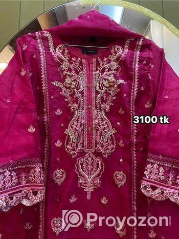 Sadabahar Organza three pis