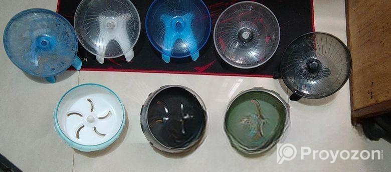 Hamster Wheel, Saucer Tunnel Set, Sand Box , Bath Room