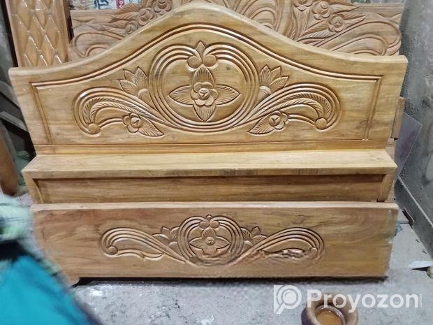 আমি একটা আকাশমনি কাঠের ২ ইঞ্চি সলিড সেমি বক্স খাট বিক্রি করব