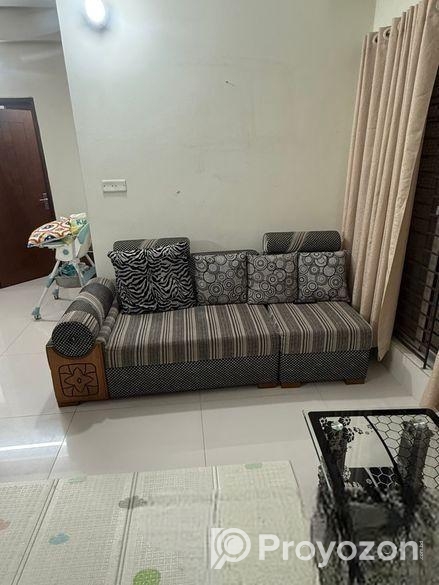 Sofa set 3 seater x 2. With 8 cushion.