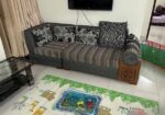 Sofa set 3 seater x 2. With 8 cushion.