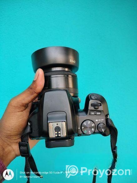 Canon 250D full fresh camera sathe 50mm prime lens..