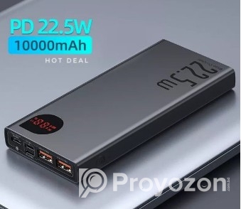 Matrix M10-10000mAh Power Bank Fast Charging 22.5W- Built-in Cabl