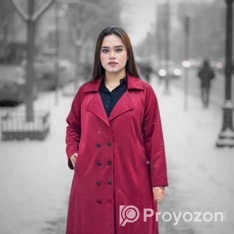 Stylish Ladies Overcoat ( Button System)