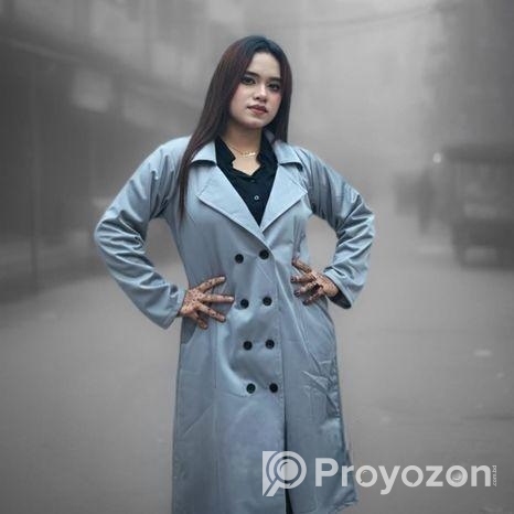 Stylish Ladies Overcoat ( Button System)