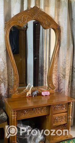 সেগুন কাঠের ড্রেসিং টেবিল