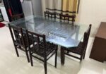 হাতিল কাঠের প্রিমিয়াম ৬ চেয়ার ডাইনিং টেবিল — বিক্রি হবে
