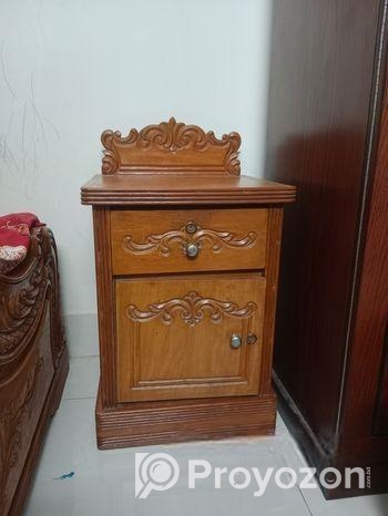 Bed Side Table- Solid Segun Wood