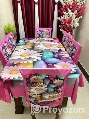 অরিজিনাল 3D ডাইনিং টেবিল ও চেয়ার কাভার