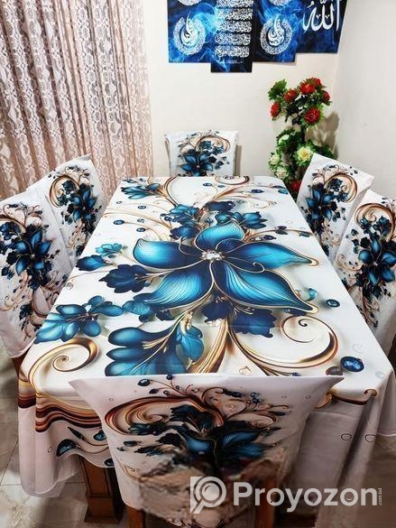 অরিজিনাল 3D ডাইনিং টেবিল ও চেয়ার কাভার