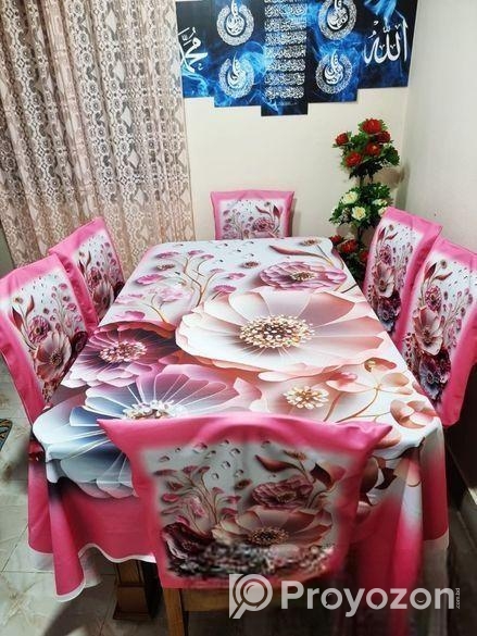 অরিজিনাল 3D ডাইনিং টেবিল ও চেয়ার কাভার
