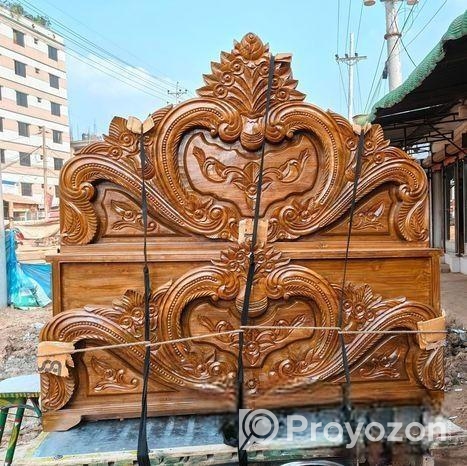 সেগুন কাঠের ৬/৭ ফিট খাট