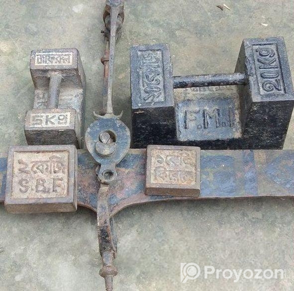 দাড়িপাল্লার কাঁটা, লোহার কেজি