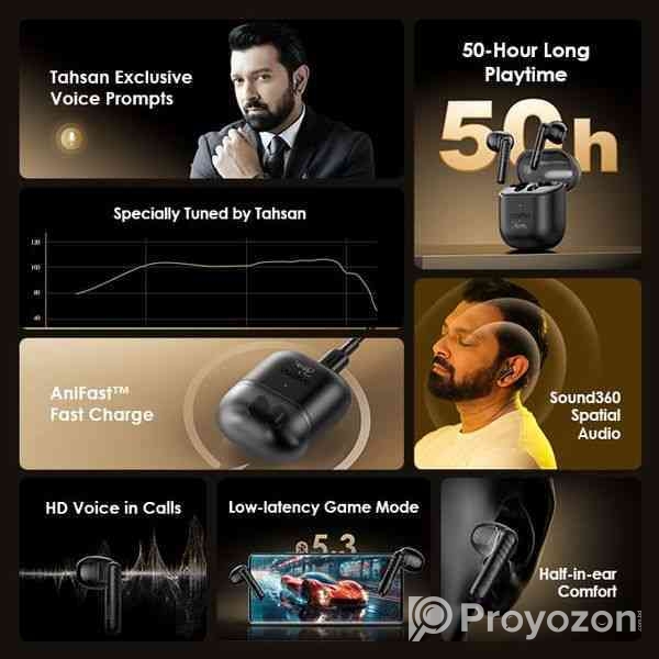 oraimo FreePods Neo x Tahsan True Wireless Earbuds