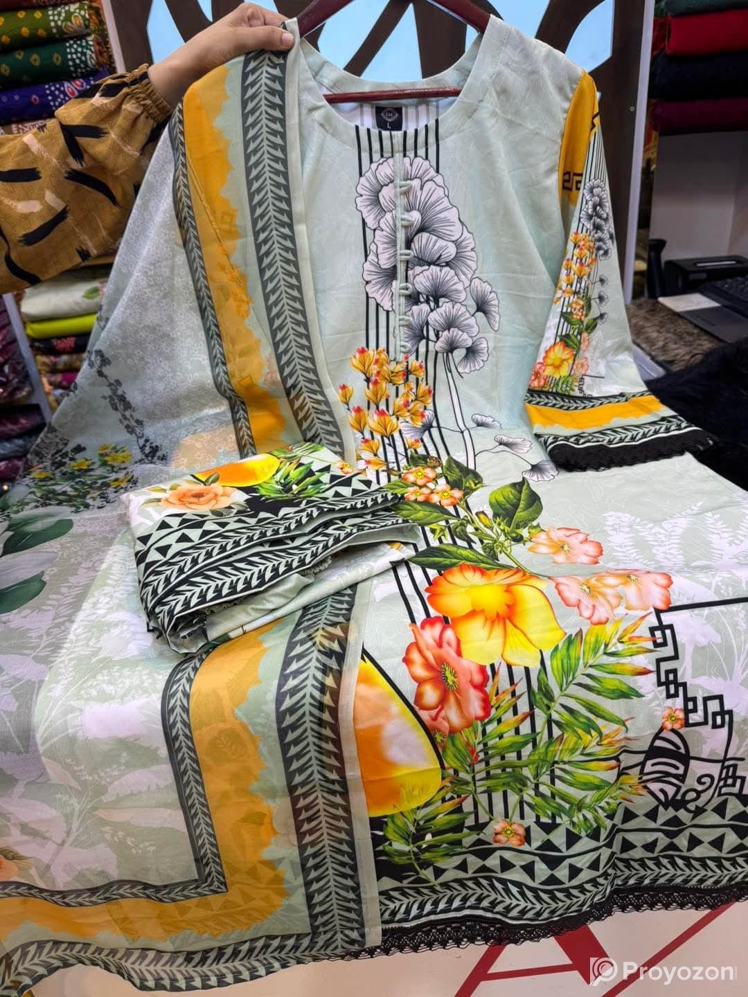 Digital Print Three Piece