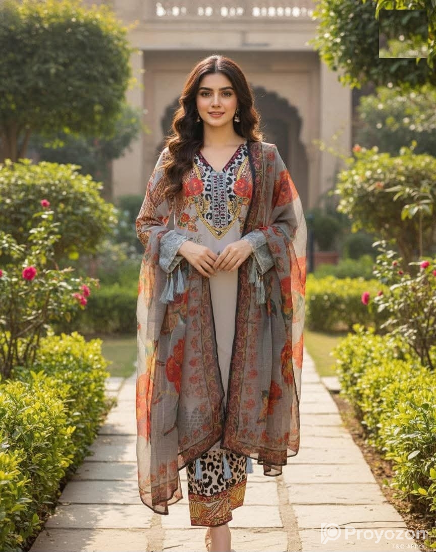 Digital Print Three Piece