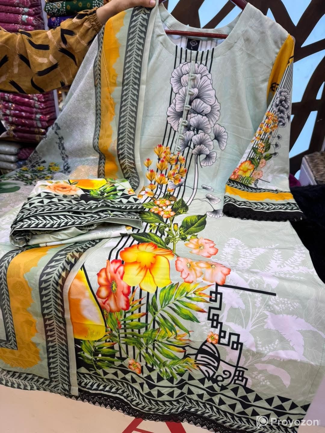 Digital Print Three Piece