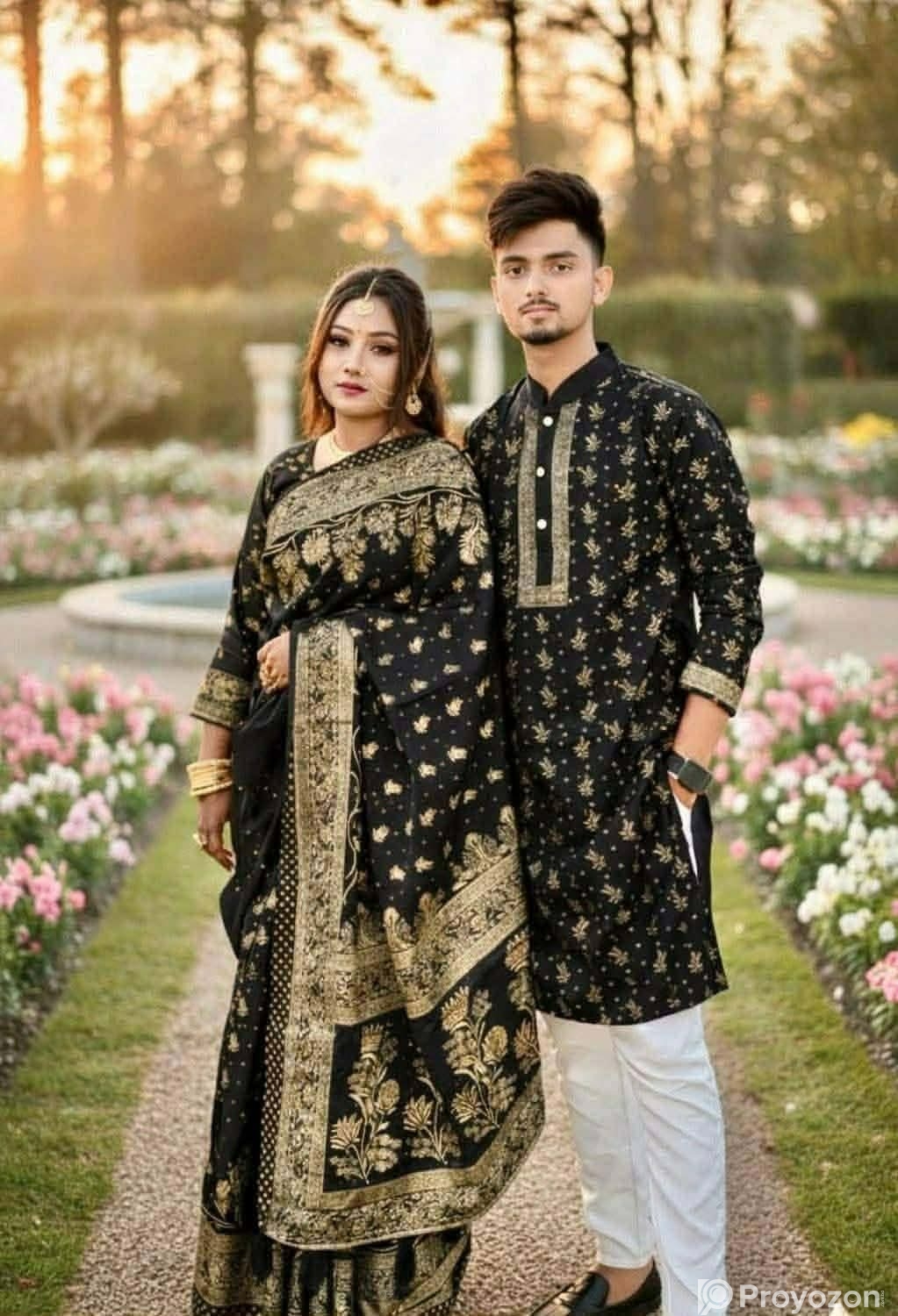 Sharee Panjabi Couple Dress with Blouse Piece