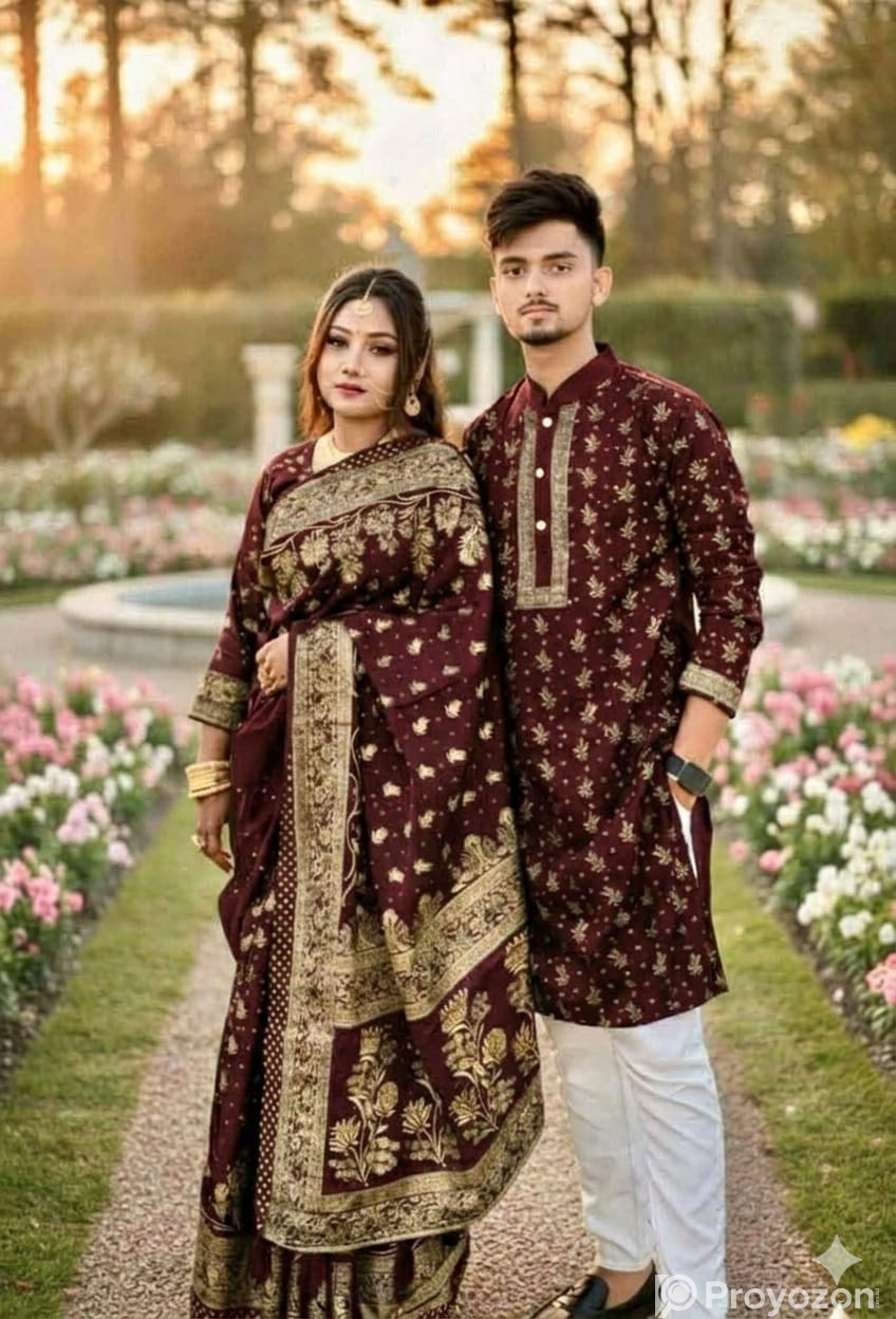 Sharee Panjabi Couple Dress with Blouse Piece