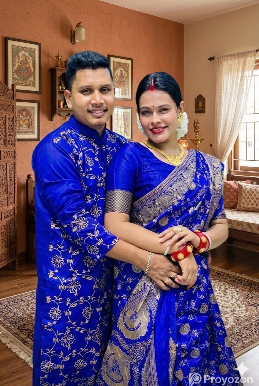 Sharee Panjabi Couple Dress with Blouse Piece
