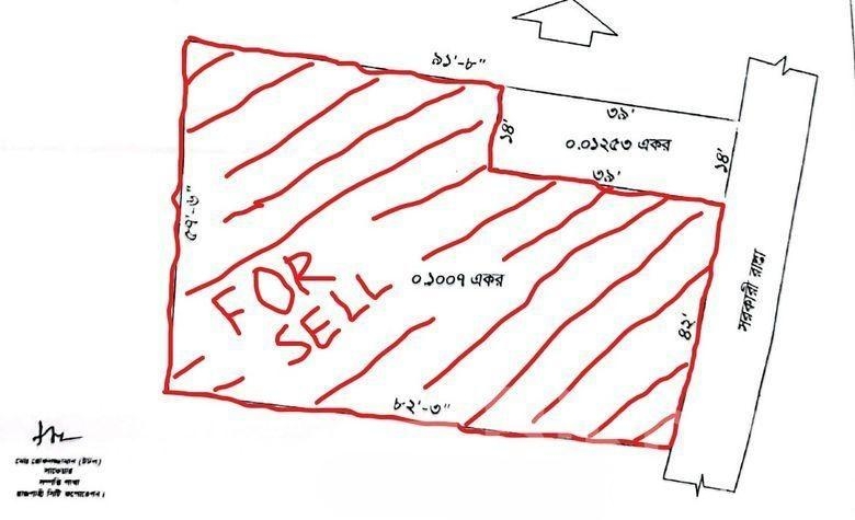 6.3 acres of land surrounded by a wall on the proposed 30 feet si