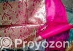 টানাবানা শাড়ী, ব্লাউজ পিস আলাদা, শাড়ী ১২ হাত।