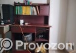 Wooden Study Table with Bookshelf & Storage
