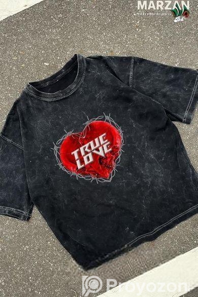 Premium Acid Wash Drop Shoulder