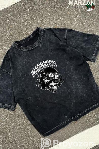 Premium Acid Wash Drop Shoulder