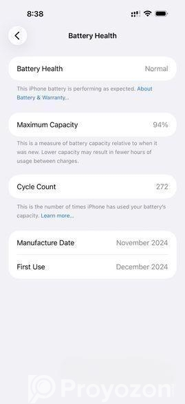 Apple iPhone 16 Pro Max 256-full fresh 94%🔋 (Used)