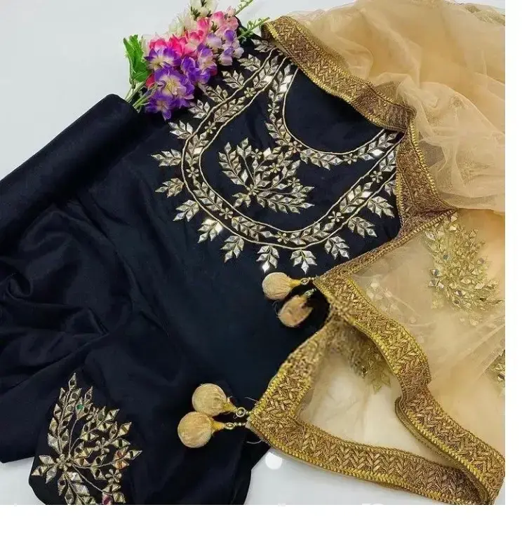 Dollar and Embroidery Work 3 Pis