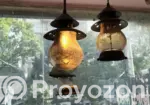 Turkish Crackle Glass Lighting Fixture