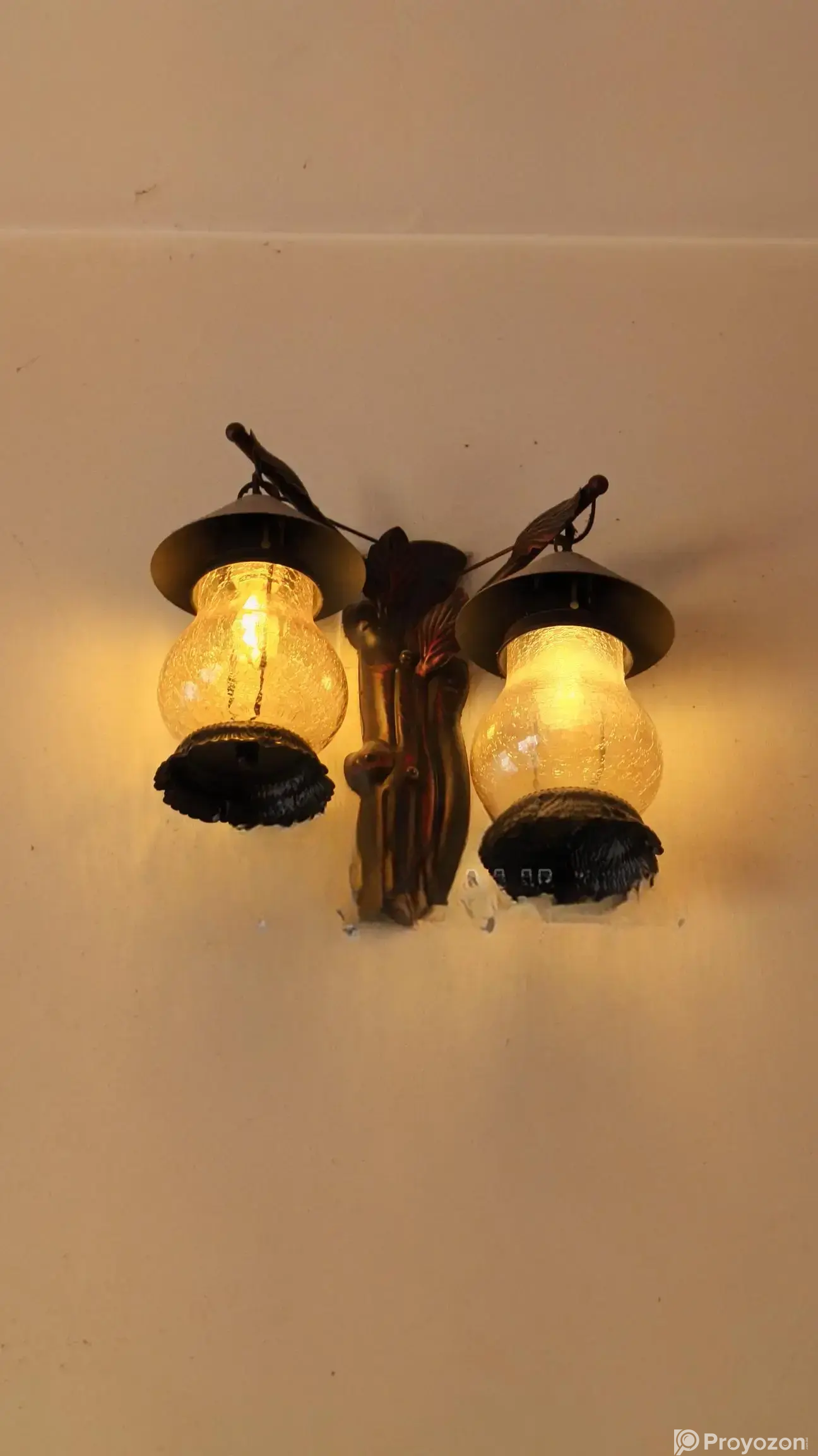Turkish Crackle Glass Lighting Fixture