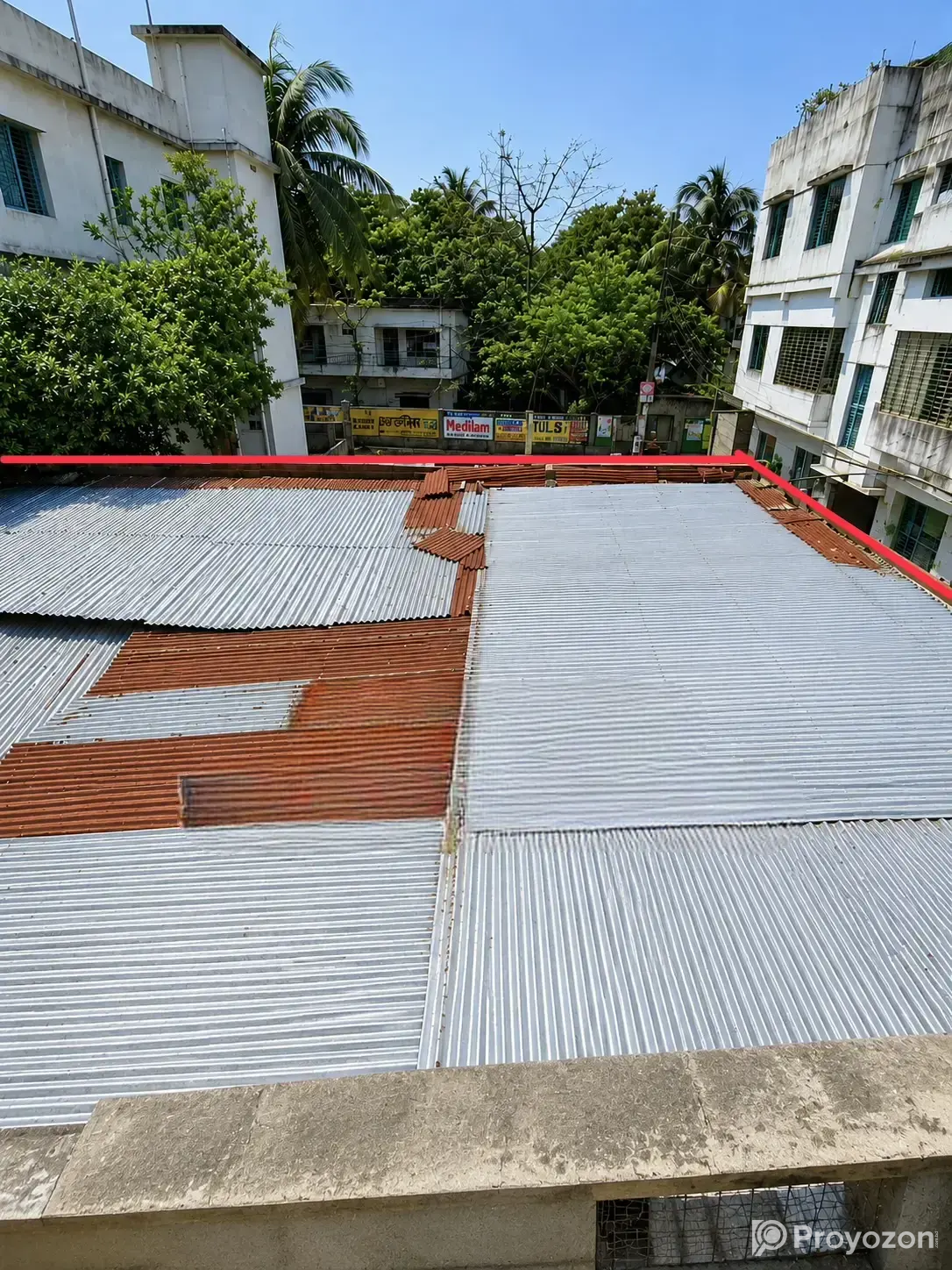 3.53 Katha Land with Tin-Shed Semi-Pucca House for Sale, Goborcha